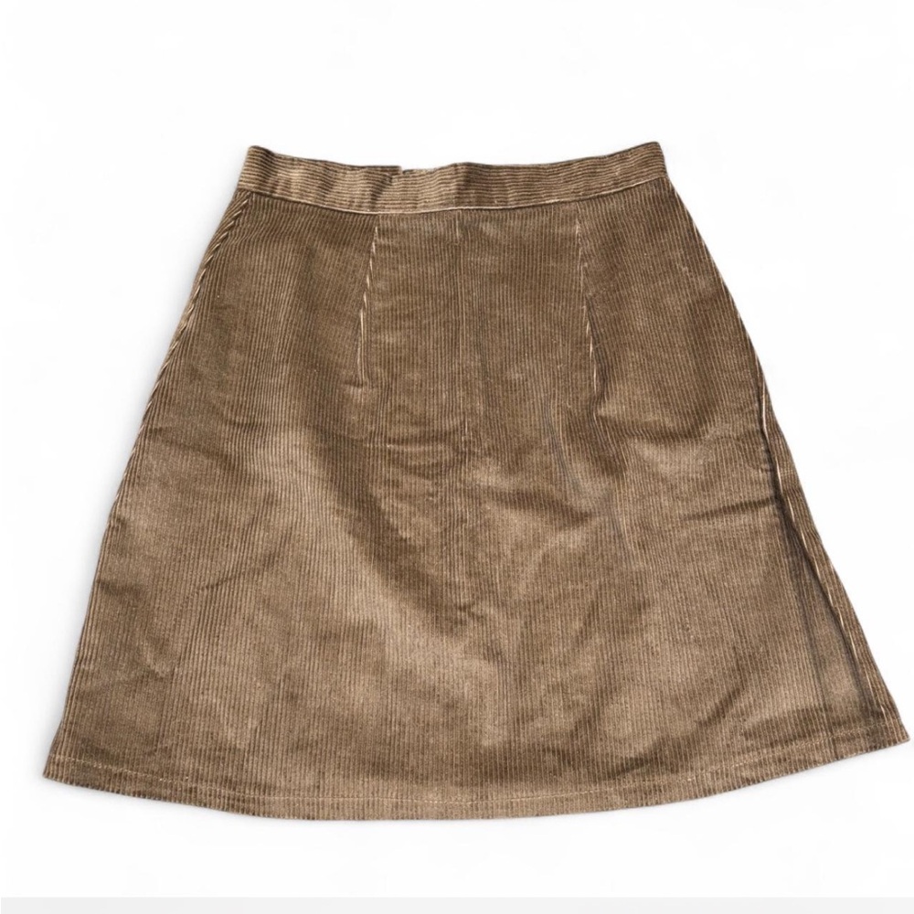 Express Tan Corduroy Skirt